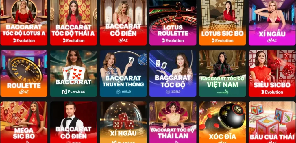 Vào được giao diện tận hưởng kho game yêu thích